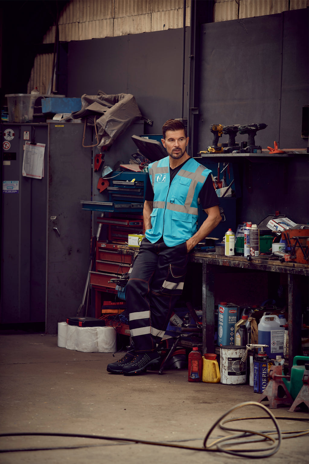 YK002 Zipped Hi-Vis Vest