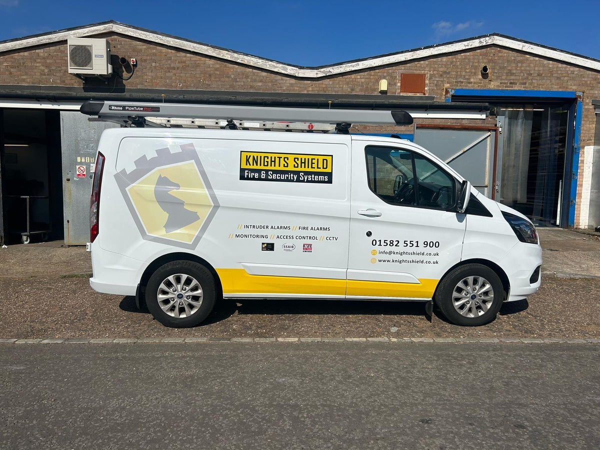 Half wrap on a commercial van by All Signs All Print