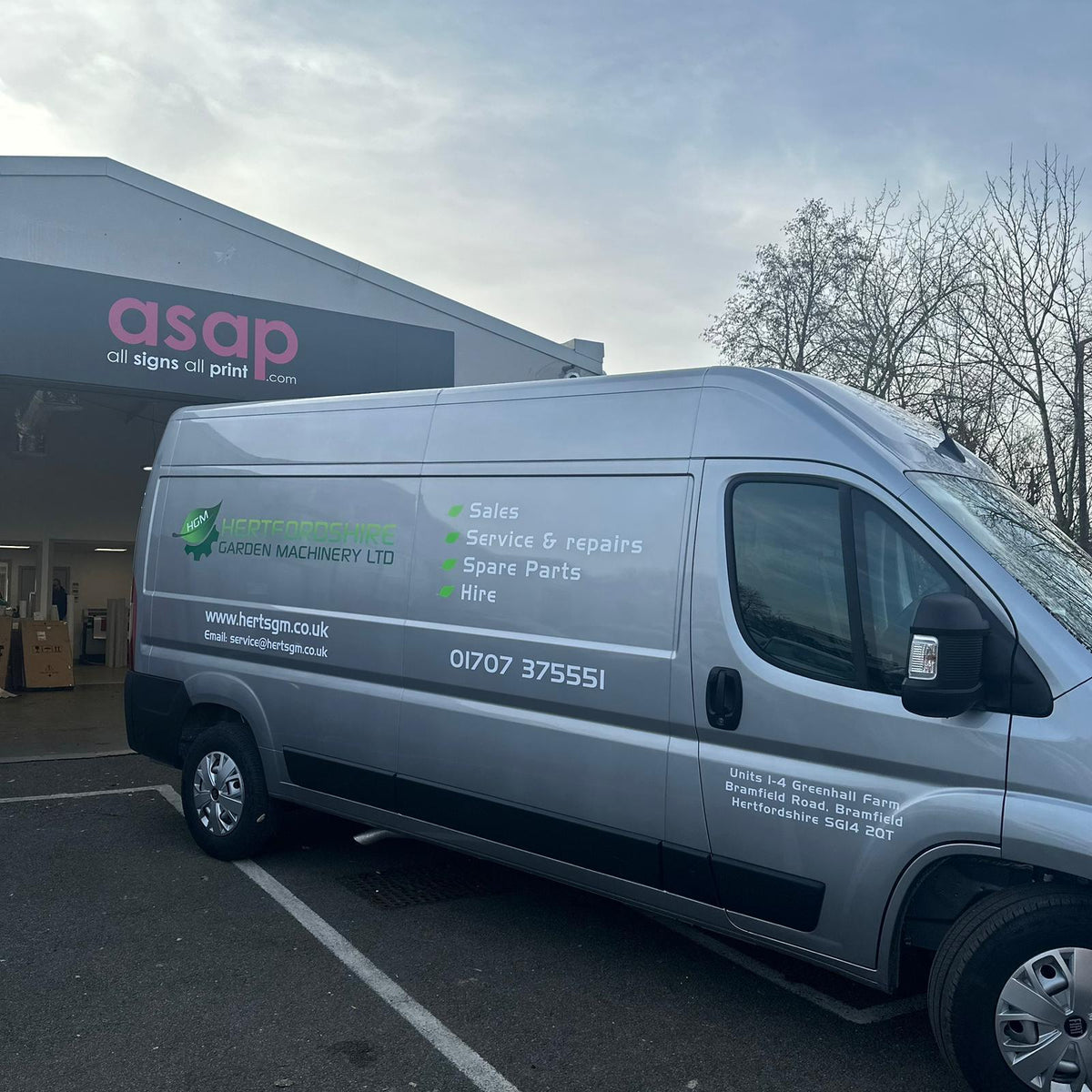Signwritten van by All Signs All Print